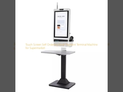 Supermarket için dokunmatik ekranlı kendiliğinden sipariş veren kiosk ödeme terminali makinesi