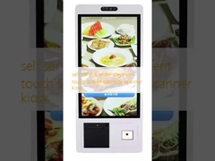 Kendine hizmet siparişi ödeme dokunmatik ekran barkod tarayıcı kiosk