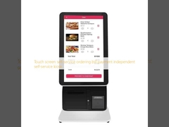 Dokunmatik ekranlı self servis sipariş verme fatura ödeme bağımsız self servis kiosk