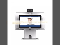 Küçük İşletmeler İçin süpermarket Kendi Kendine Ödeme Kiosk Terminali 2 Dokunmatik Ekran