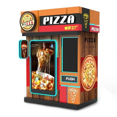 Self Servis Dokunmatik Ekran Kiosk Makinesi Pizza Pişirme Sıcak Yemek Otomatik Akıllı Otomat