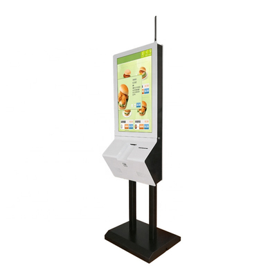 32&quot; Ekran Boyutu Self Servis Sipariş Kiosk Kapalı Ödeme Bilet Makinesi