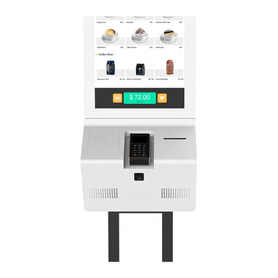32&quot; Ekran Boyutu Self Servis Sipariş Kiosk Kapalı Ödeme Bilet Makinesi