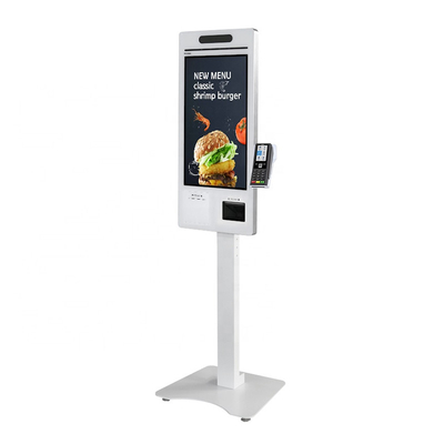 24&quot; Dokunmatik Ekran Kendinden Sipariş Kiosk Makinesi Ödeme POS Sistemi