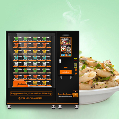 Kutu Öğle Yemeği İçin Sıcak Yemek Otomatı Kiosk Isıtma Fonksiyonu