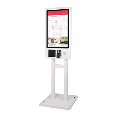 Fast Food Restoranları İçin 32 İnç Dokunmatik Ekran Pos Sistemleri Kendinden Ödemeli Kiosk