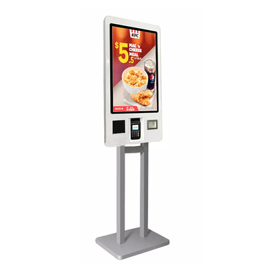 KFC için 21.5 İnç POS Kendi Kendine Ödeme Makinesi Self Servis Ödeme Sipariş Kiosku