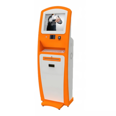 Kapalı Otomatik Bilet Otomatı Nakit Kredi Kartı Okuyucu Kiosk Makinesi