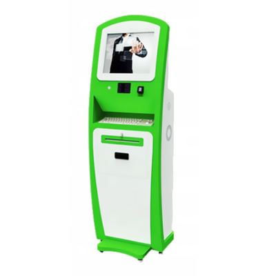 Kapalı Otomatik Bilet Otomatı Nakit Kredi Kartı Okuyucu Kiosk Makinesi