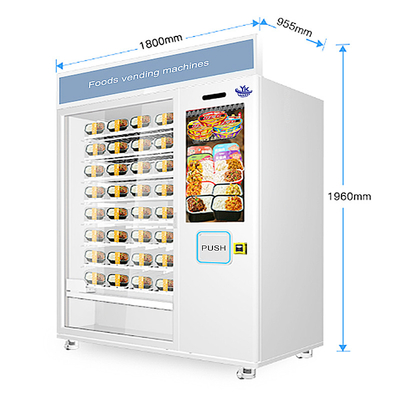 Açık 120W için 22 inç Dokunmatik Ekran Dondurulmuş Gıda Otomatı
