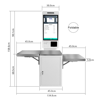 Süpermarket İçin Self Servis Check Out Kiosk Ödeme POS Makinesi