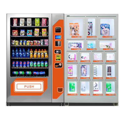 Dolaplı Büyük Kapasiteli Self Servis Aperatif İçecekler Combo Otomat