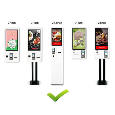 Mc Donald'S KFC için Linux İşletim Sistemi 27 İnç Kendi Kendine Sipariş Kiosk