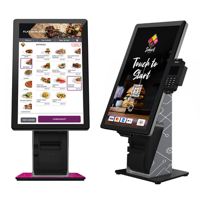 Restoran Ofisi Öğle Yemeği Yemekleri için 23 İnç Self Servis Kiosk