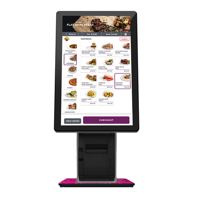 Restoran Ofisi Öğle Yemeği Yemekleri için 23 İnç Self Servis Kiosk