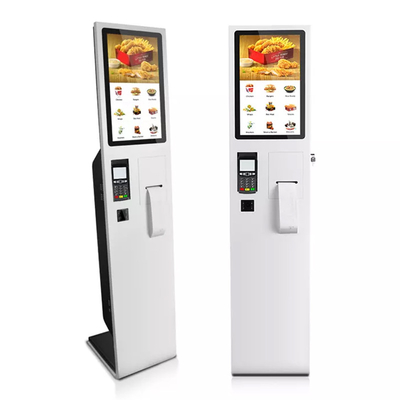 Restoran için 22 inç Dokunmatik Ekran Kendinden Sipariş Nakitsiz Ödeme Kiosku