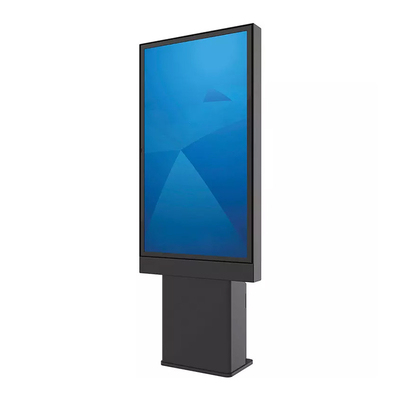 Reklam için Zemin Ayakta Suya Dayanıklı 55 inç Dokunmatik Ekran Kiosk