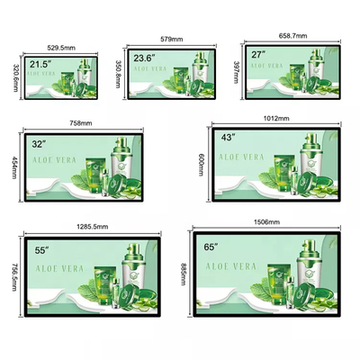 43 inç Duvara Monte Dijital Tabela Menü Panosu LCD Ekran Reklam Ekranı