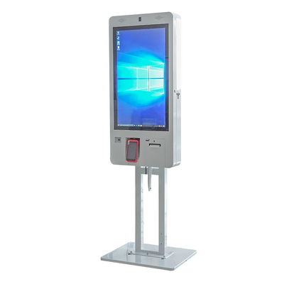 Fastfood Restaurant Bill QR Tarayıcı Ödeme Kiosk için Akıllı Kendi Kendine Sipariş Kiosk