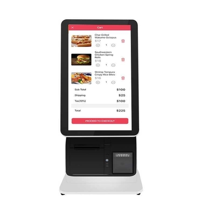 Dokunmatik ekran self servis sipariş fatura ödeme bağımsız self servis kiosk
