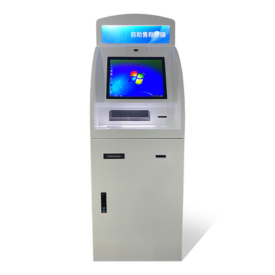 Sıcak Satış Dokunmatik Ekran Self Servis Bankamatik A4 Rapor Yazıcısı Self Servis Kiosk Atm Makinesi