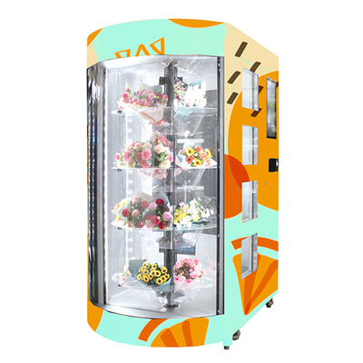 22 İnç Taze Çiçek Otomatı Şeffaf Raf Self Servis Kiosk
