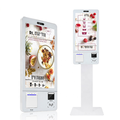 Restoran için 32 inç Duvara Monte Kendinden Sipariş Kiosk Ödeme Makinesi