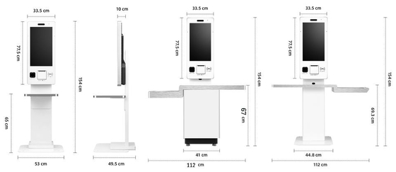 Sipariş Ödeme Maliyet Ücreti Pos Kiosk Sistemi Termal Yazıcı Ödeme Kiosk Bilet Otomatı