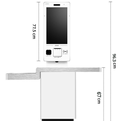 Sipariş Ödeme Maliyet Ücreti Pos Kiosk Sistemi Termal Yazıcı Ödeme Kiosk Bilet Otomatı