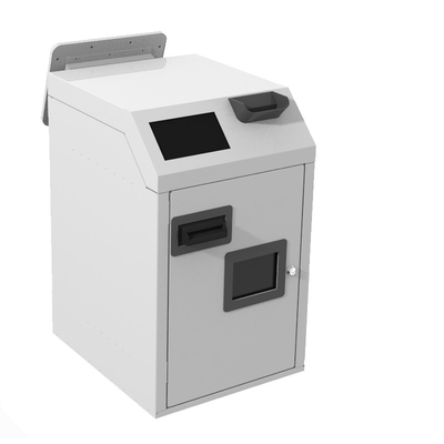 Barkod Tarayıcı ile Dokunmatik Ekran Nakit Geri Dönüşüm Makinesi CRS Self Servis Kiosk