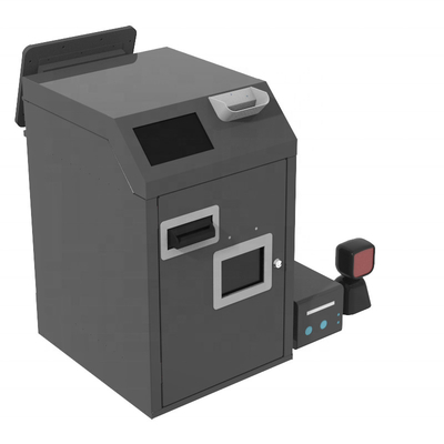 Barkod Tarayıcı ile Dokunmatik Ekran Nakit Geri Dönüşüm Makinesi CRS Self Servis Kiosk