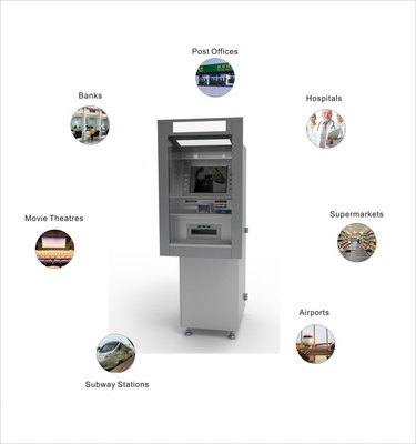 22 İnç Ekran ATM Para Çekme Makinesi ATM Otomatik Vezne Makinesi para yatırma makinesi