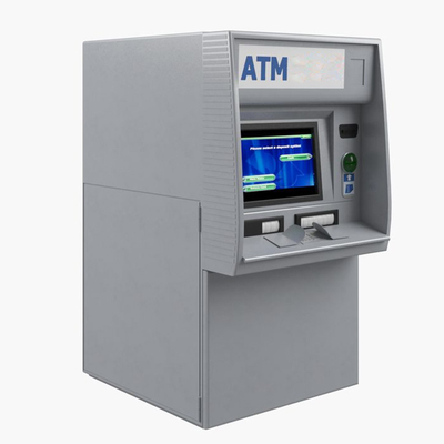 15'' LCD Çoklu Dokunmatik Ekranlı Özel Renkli ATM Para Çekme Makinesi