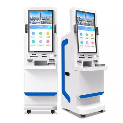 Sıcaklık Ölçüm Sistemli 32 &quot;Ekran Self Servis Ödeme Kiosk Seyirci Yüz Tanıma Terminali