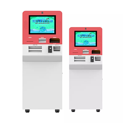 havaalanı 19 inç CPU i5 256G Atm Nakit Para Yatırma Makinesi Otomatik Vezne Makinesi