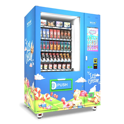 Dondurulmuş dondurma ürünleri için satış makinesi kendi ödemesi taşıyıcı makinesi