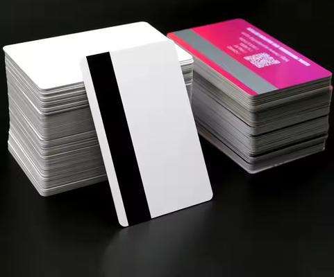 ATM makinesi parçaları Beyaz manyetik şerit akıllı boşaltma PVC kartları