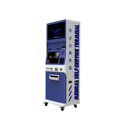 A4 Belge Baskı ile 128G Çift Ekran Ağırlama Self Servis POS Kiosk