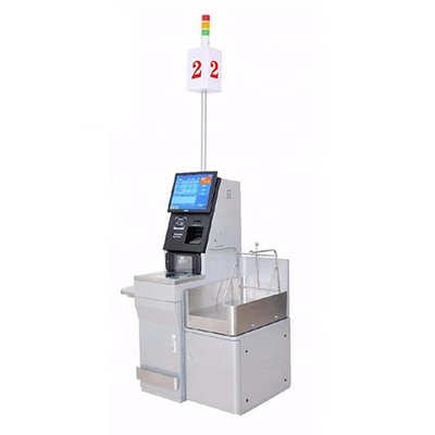 Süpermarketlerde Dokunmatik Ekran RFID Self Servis Pos Sistemi Self Servis Makineleri