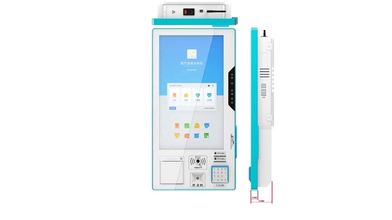 Pasaport Kimlik Kartı için Dokunmatik Ekran Self Servis POS Kiosk Yazıcı Tarayıcı