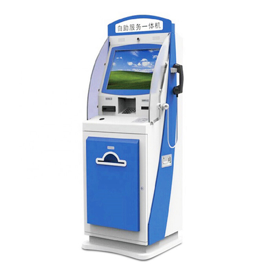 OEM Otomatik Self Servis ATM Para Çekme Makinesi Kiosk A4 Belge Lazer Baskı