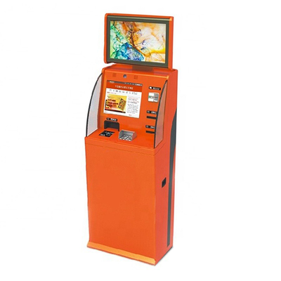 Madeni Para Alıcılı Çift Ekranlı Sim Kart Otomat Bilet Dağıtıcı Kiosk