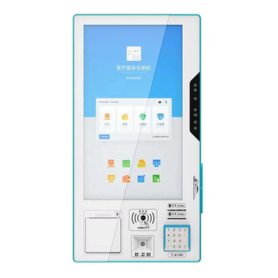 Pasaport Kimlik Kartı için Dokunmatik Ekran Self Servis POS Kiosk Yazıcı Tarayıcı