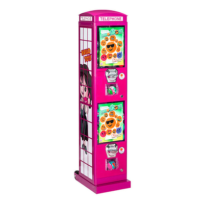 Eğlence Oyunu Otomatı Kiosk Telefon Kulübesi Şekli