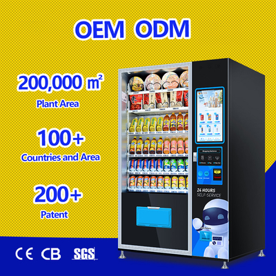 24 Saat Self Servis Otomatı 22 İnç Yiyecek ve İçecek Otomatı