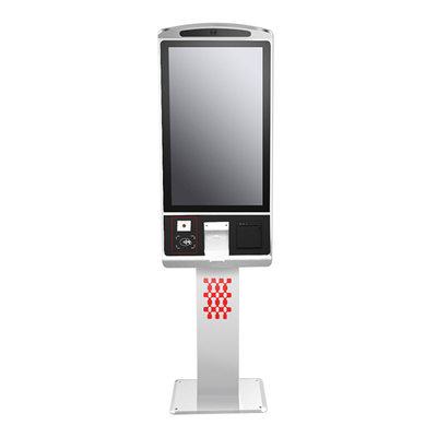 32 inçlik dokunmatik ekranlı ödeme makinesi termal yazıcı ve QR kod tarayıcısı ile kiosk