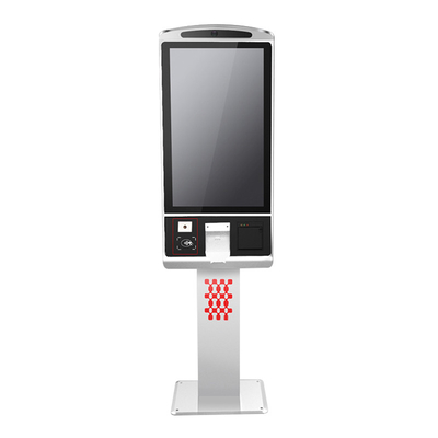 32 inçlik dokunmatik ekranlı ödeme makinesi termal yazıcı ve QR kod tarayıcısı ile kiosk