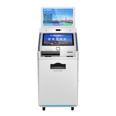 Resmi Yönetim Binası Self Servis Kiosk Ödeme Terminali Metal Anahtar Kartı Qr Kod Tarayıcı Yazıcı Pos Konumu