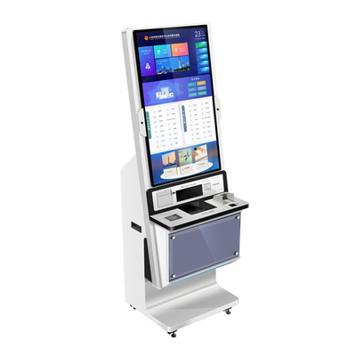 Resmi Yönetim Binası Self Servis Kiosk Ödeme Terminali Metal Anahtar Kartı Qr Kod Tarayıcı Yazıcı Pos Konumu