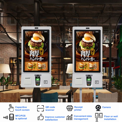 Fast Food Restoranı 32 İnç Hepsi Bir Arada Self Servis Ödeme Sipariş Kiosku